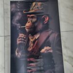 Картини, холст, Мавпа аристократ, мавпа з цигаркою, креативні картини, картини для чоловіків