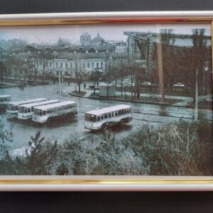 Настінна картина (фото) в рамці з фотографією панорама Старого Києва.