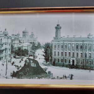 Настінна картина (фото) в рамці з фотографією панорама Старого Києва.