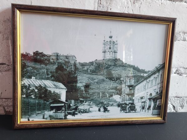 Настінна картина (фото) в рамці з фотографією панорама Старого Києва.