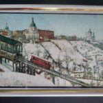 Настінна картина (фото) в рамці з фотографією панорама Старого Києва.