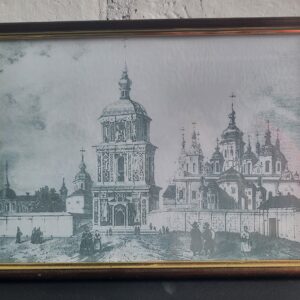 Настінна картина (фото) в рамці з фотографією панорама Старого Києва.