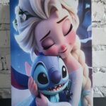 настінна картина (принт) зображено - стіч та прицеса можна придбати в Броварах в магазині Тефіті