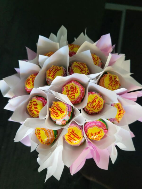 Солодкий букет з цукерками Chupa Chups