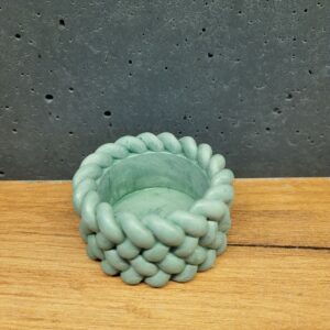 підсвічник з бетону - маленький - зелений