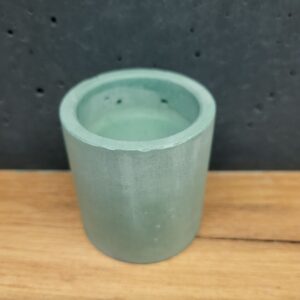 підсвічник з бетону маленький - зелений