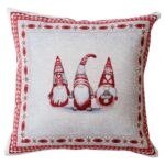 Гобеленова подушка новорiчна Snowfall Три гнома 45Х45СМ
