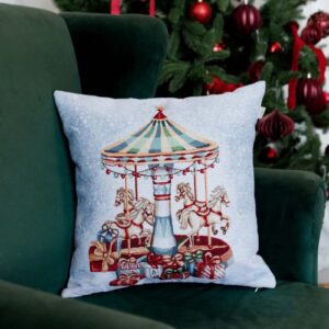 Новорічна декоративна подушка Carousel Карусель 45Х45СМ
