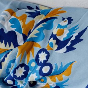 Плед в'язаний в українському стилі Самчиківські мотиви 105Х170СМ