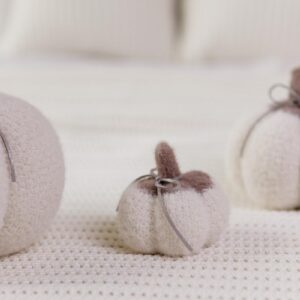 Декоративний виріб Гарбузяшка молочний D25СМ