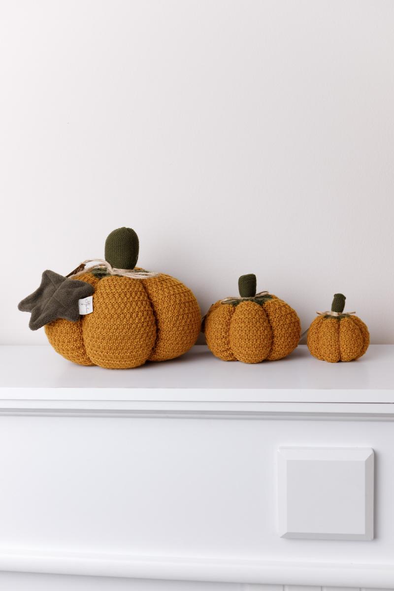 Декоративний виріб Pumpkin охра D9СМ