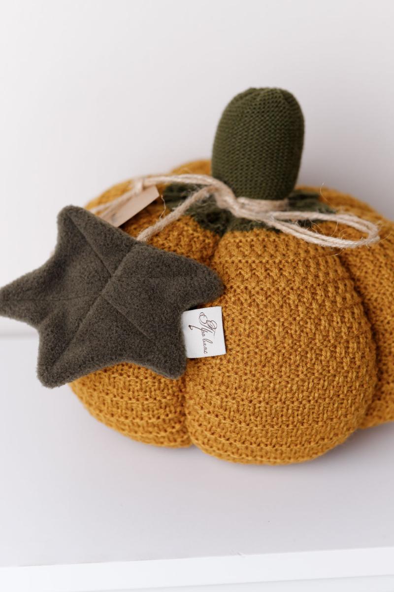 Декоративний виріб Pumpkin охра D25СМ