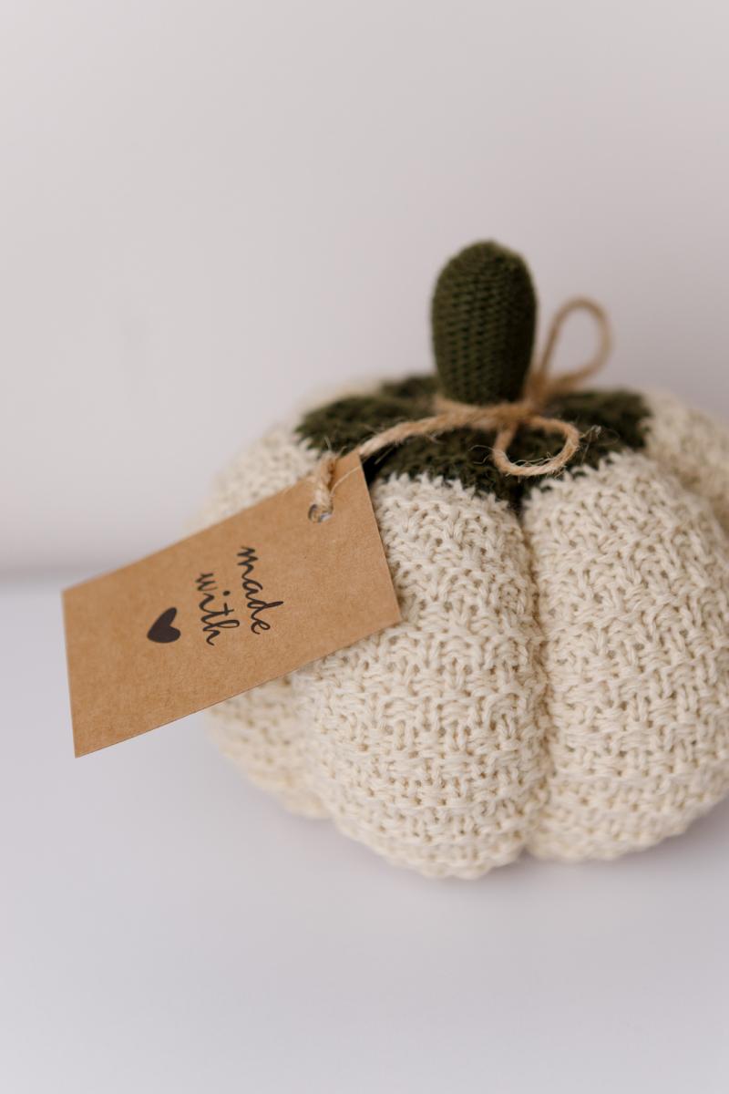 Декоративний виріб Pumpkin кремовий D15СМ