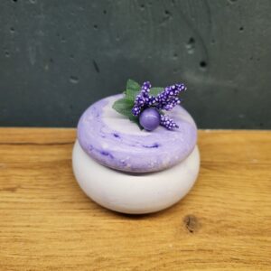 підсвічник з бетону з кришечкою