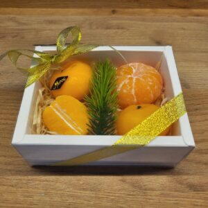Мандарини з мила в подарунковій коробці