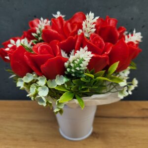 Букет червоних троянд з мила (маленький)
