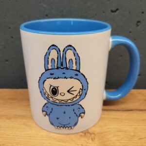 Чашка Лабубу блакитна