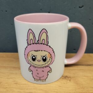 Чашка Лабубу рожева