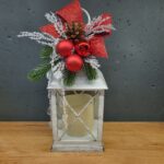 Ліхтар з декором та LED свічкою