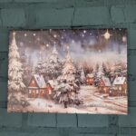 Картина холст казкова зима. Розміри 25х35см