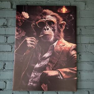 Картина холст Аристократ у світі приматів. Розміри 74.5х54см