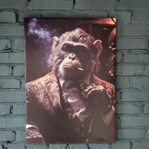 Картина холст Аристократ у світі приматів. Розміри 74.5х54см