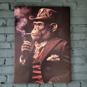 Картина холст Аристократ у світі приматів. Розміри 74.5х55см