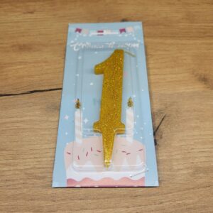 свічки на торт - цифри жовті