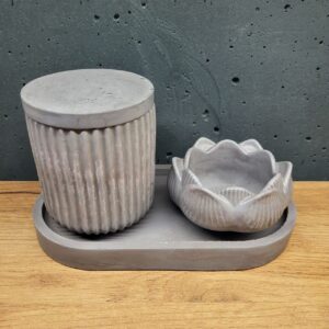 набір виробів з бетону - колір сірий (бетон)