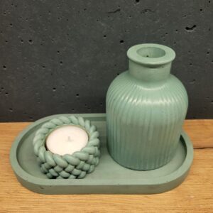 набір виробів з бетону зелений