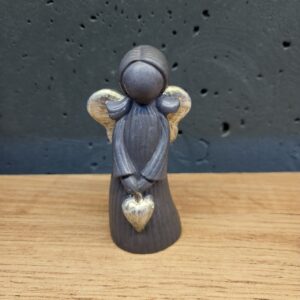 Ангел з бетону (сірий, білий). Розмір: 9х4.5 см - сірий