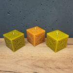 Свічка Куб з візерунком 5.5х5.5х5.5см