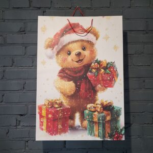 Пакет новорічний з малюнком (супер гігант 72х50х18см)