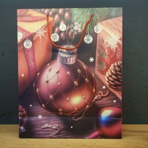 Пакет новорічний розмір М (32х26х10см)