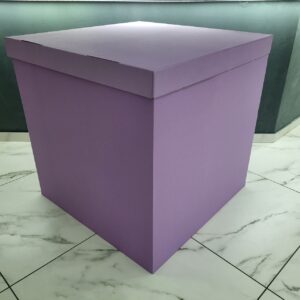Коробка-сюрприз лаванда 70х70х70см