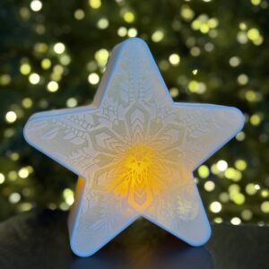 Новорічна зірка (ліхтар) велика-нічник