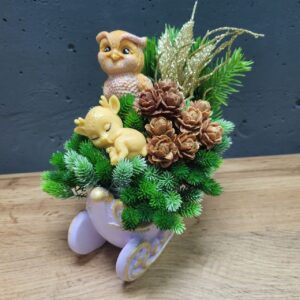 Композиція новорічна в санях