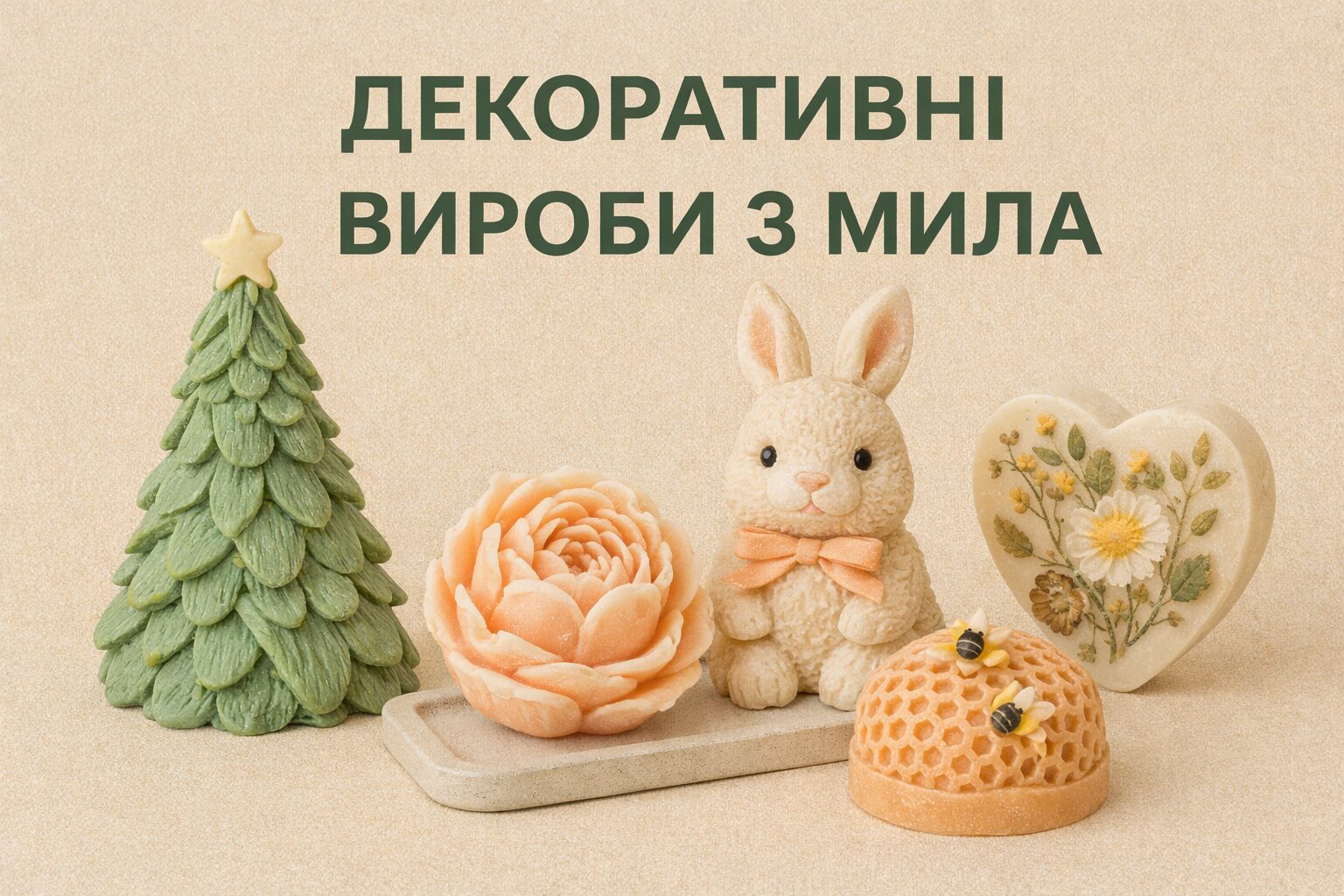 декоративні вироби з мила 