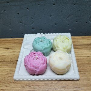 Набір свічок у формі квітки півонії