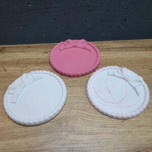 Підставка з бетону кругла з бантом