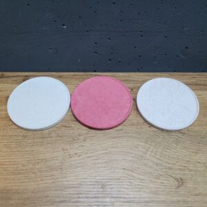 Підставка з бетону кругла з візерунком