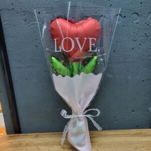 Кулька у формі серця-букету