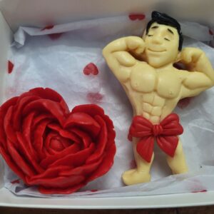 Набір з мила для чоловіків з квіткою