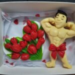 Набір з мила для чоловіків з букетом