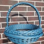 Кошик з ротангу сірий металік