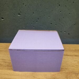 коробка подарункова фіолетова 12х10х7см