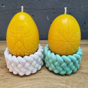Свічка яйце з орнаментом розмір М