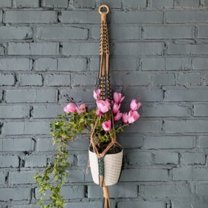 В'язаний підвісний кошик