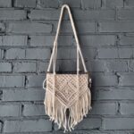 Сумочка макраме розмір 24х30см (кремова)