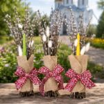 Букетик з верби зі свічкою